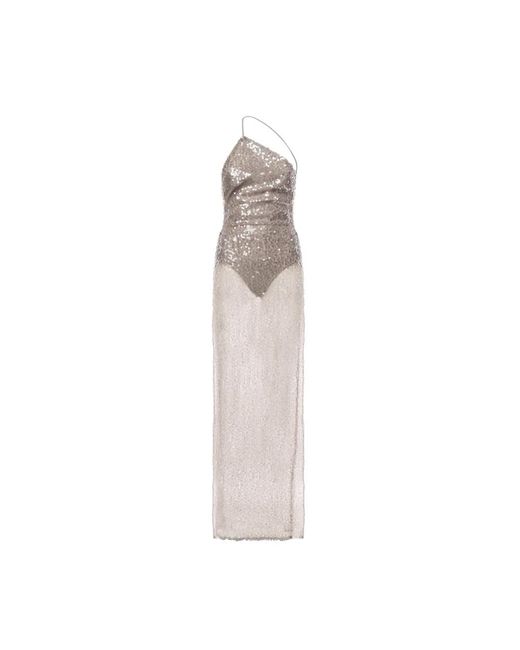 ANDAMANE Sequin Dress in het White
