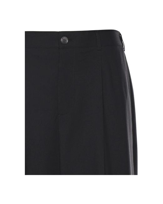 Marni Black Wide Trousers for men