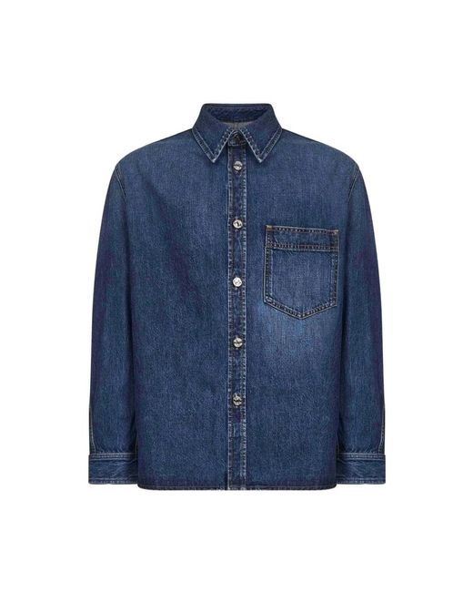 Givenchy Blue Denim Shirts for men