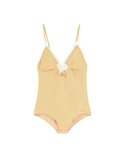 Body Chloé en coloris Yellow