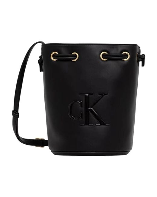 Calvin Klein Black Bucket Bags