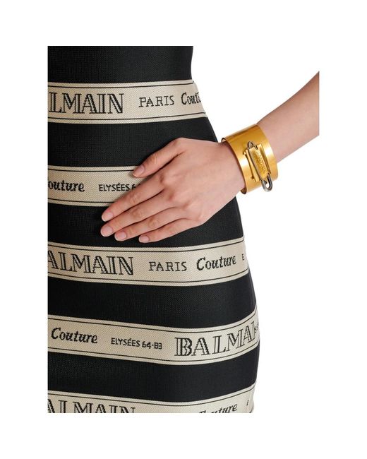 Balmain Accessoires ,Geel ,Goede Veiligheidsspeld Armband in het Metallic