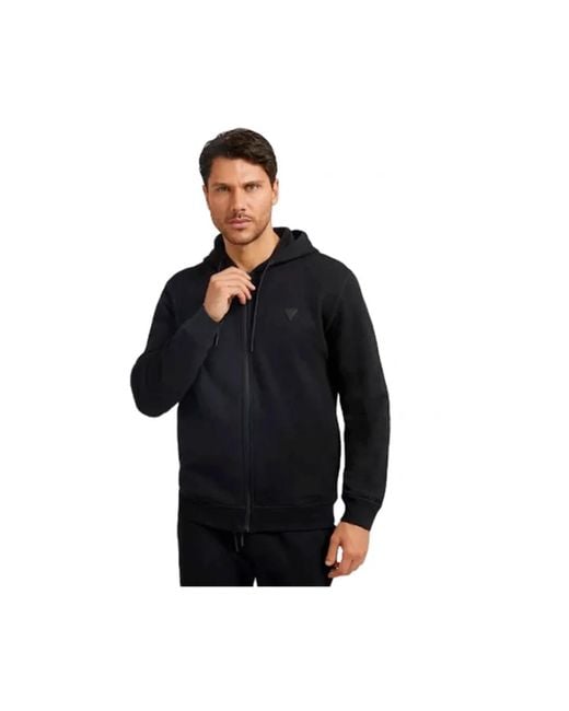 Guess Zip-Throughs in het Black voor heren