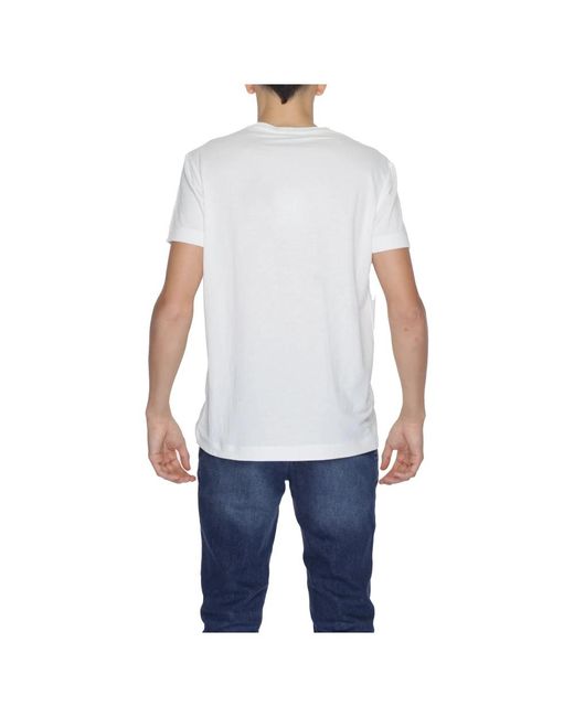 Alviero Martini 1A Classe Weißes kurzarm t-shirt in Blue für Herren