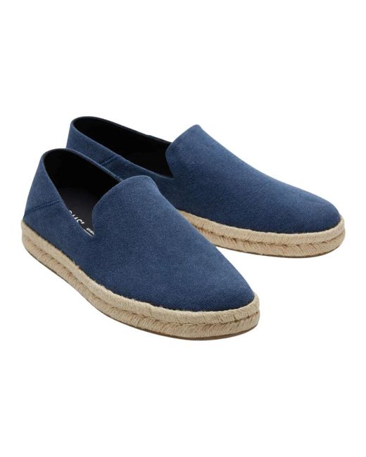 TOMS Blue Loafers for men