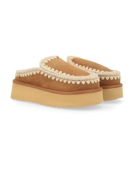 Mou Natural Eskimo platform clog