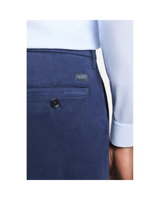 Chinos Fay de hombre de color Blue