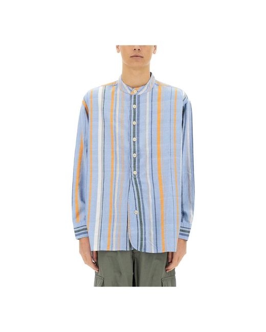 Nigel Cabourn Blue Casual Shirts for men