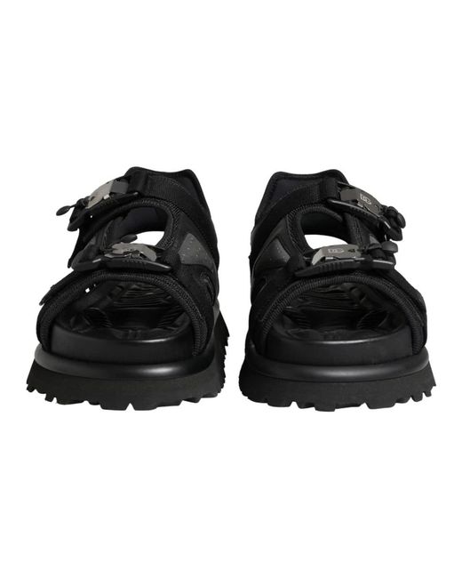 Dolce & Gabbana Schoenen ,Zwart ,Leer Sandalen Schoenen in het Black voor heren