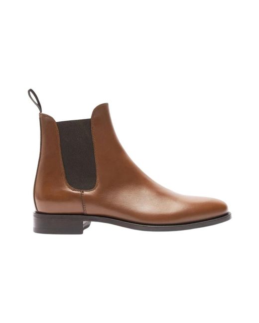 Scarosso Brown Chelsea Boots for men