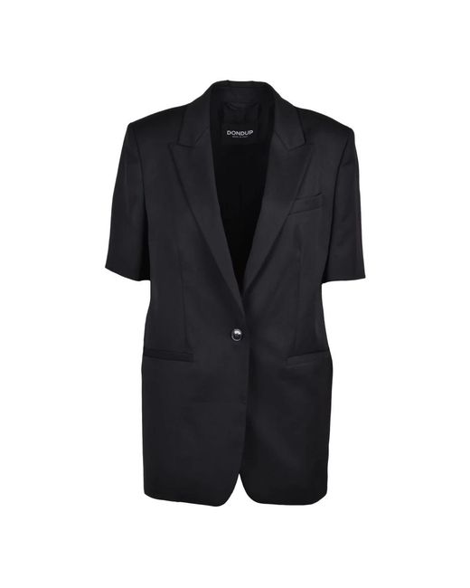 Dondup Giacca Sfiancata Lunga in het Black