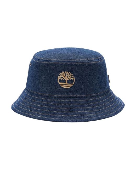 Timberland Blue Heritage Cotton Canvas Bucket Hat