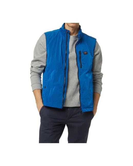 Paul & Shark Blue Vests for men