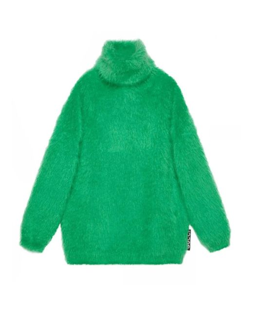 Gucci Kleedjes ,Groen ,Mohair Jumper Jurk in het Green