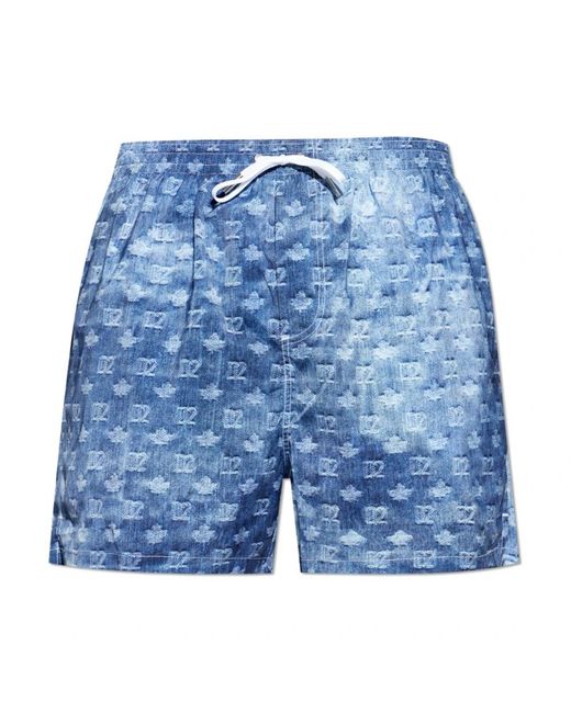 DSquared² Blue Beachwear for men