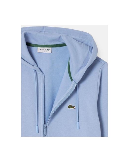 Lacoste Zip-Through Sweatshirt in het Blue voor heren