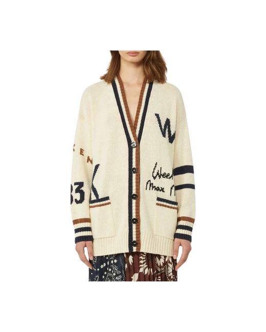 Weekend by Maxmara Truien & Vesten ,Cardigan in het Natural