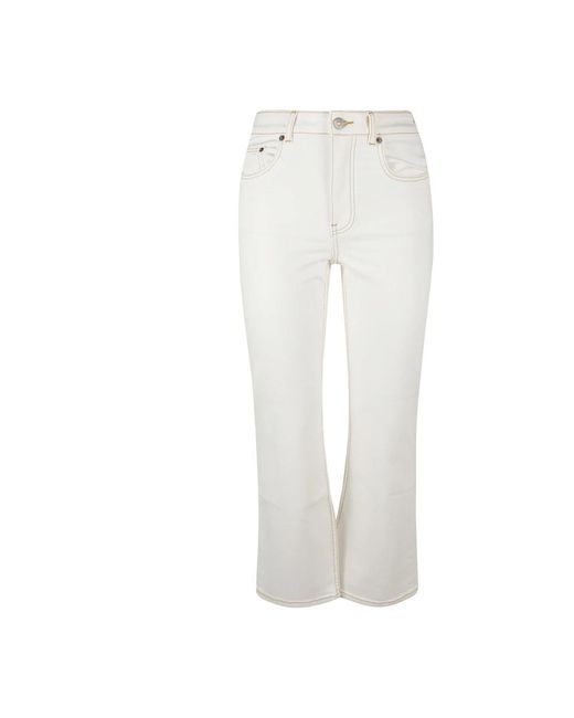 Tory Burch Boot-Cut Jeans in het White