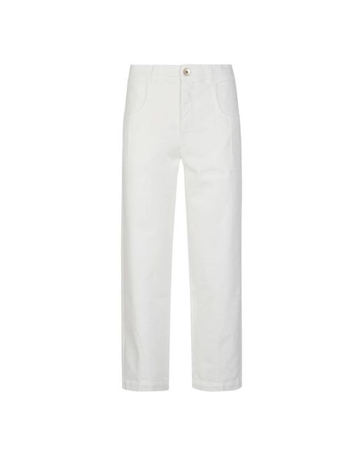 Eleventy White Straight Fit Jeans