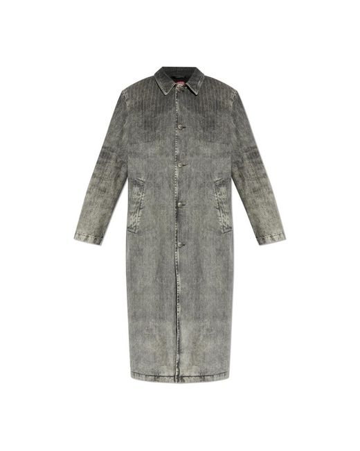DIESEL Jassen ,Grijs ,Katoen Padded Coat D-Jack-S1 in het Gray voor heren