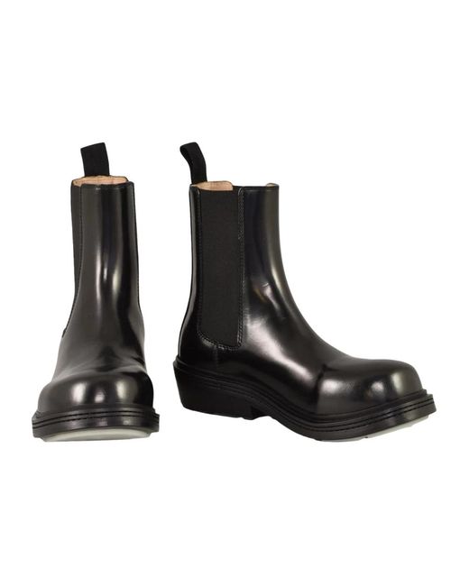 Bottega Veneta Black Feuerwehrmann Knöchelstiefel
