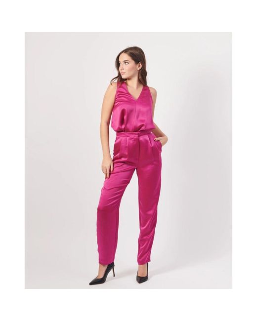 ARMANI EXCHANGE Pink Fuchsia high-waist hose