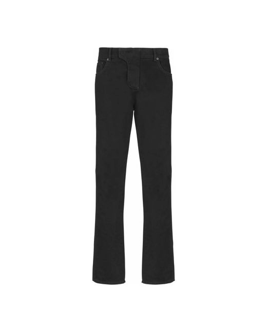 Balmain Straight Jeans in het Black voor heren