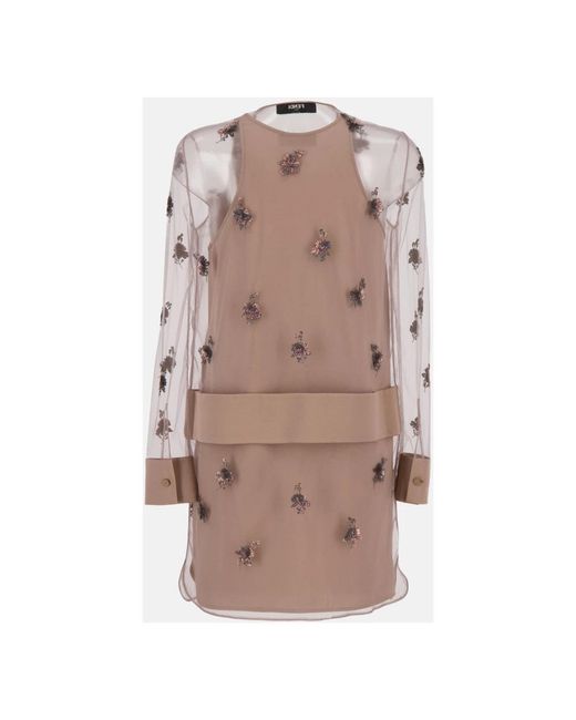 Fendi Brown Short Dresses