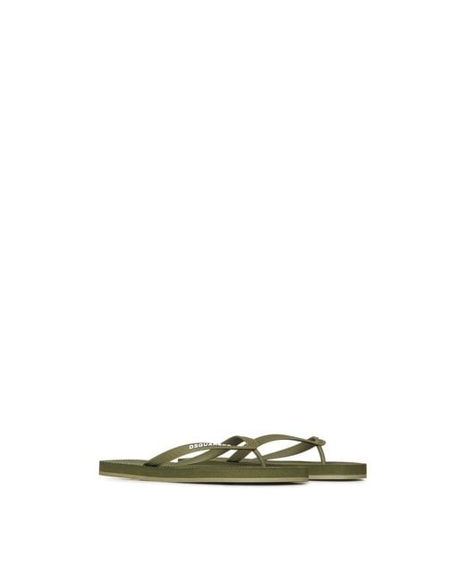 Flip Flops di DSquared² in Green da Uomo