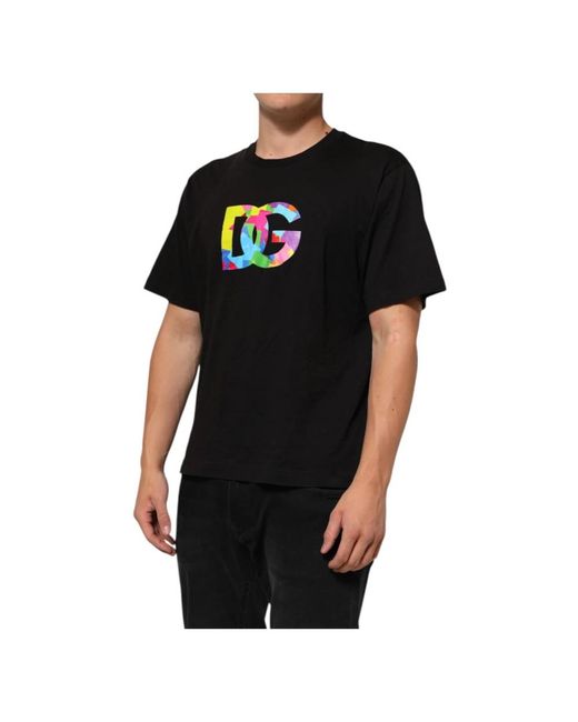 Dolce & Gabbana Black T-Shirts for men