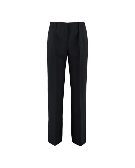 Jil Sander Black Straight Trousers