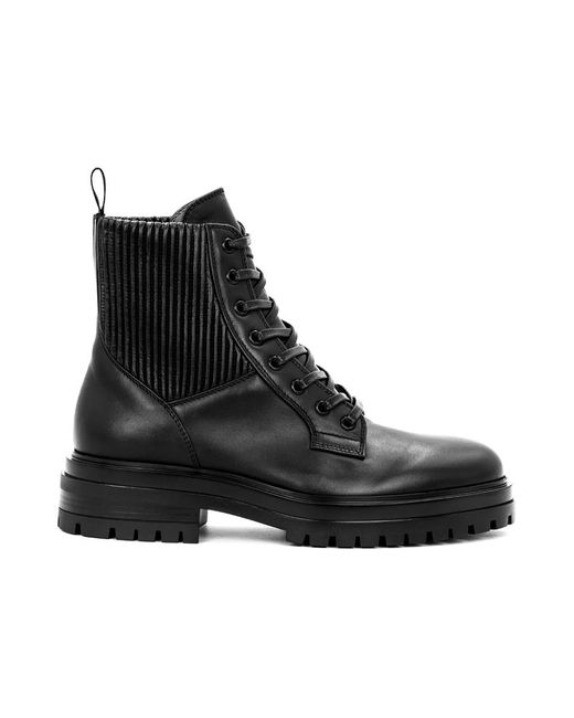 Gianvito Rossi Black Lace-Up Boots for men