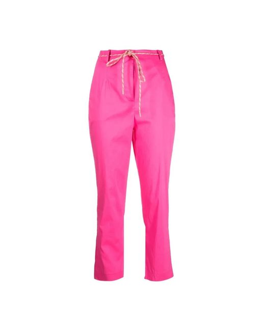 Patrizia Pepe Pink Cropped Trousers