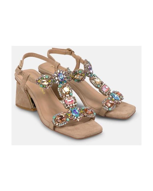 High Heel Sandals Alma En Pena. de color Metallic