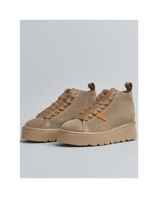 Pànchic Brown Lace-Up Boots