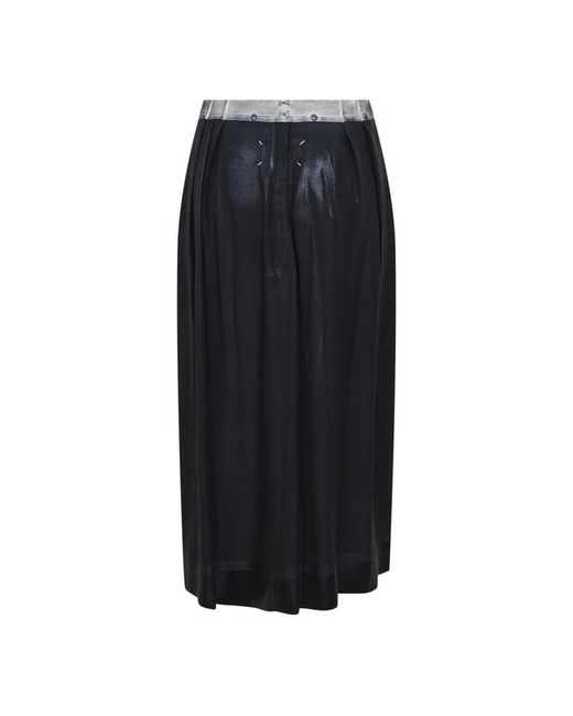 Maison Margiela Blue Midi Skirts