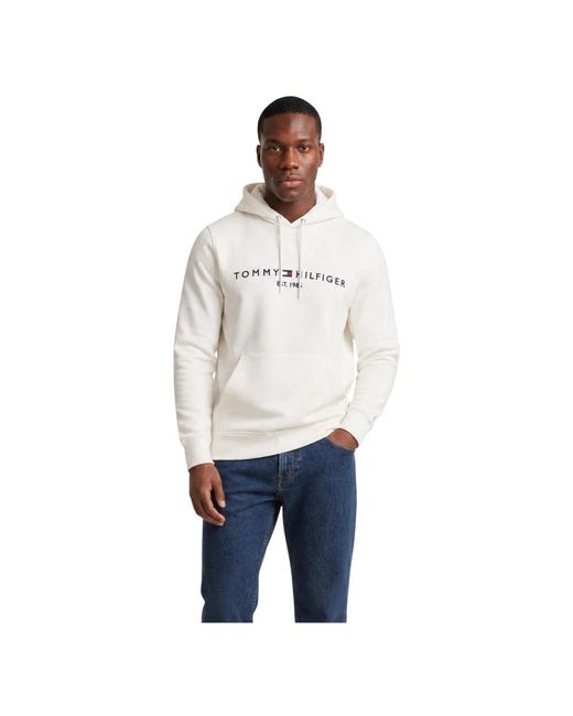 Tommy Hilfiger White Hoodies for men