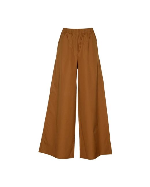 Trousers > wide trousers Max Mara en coloris Brown