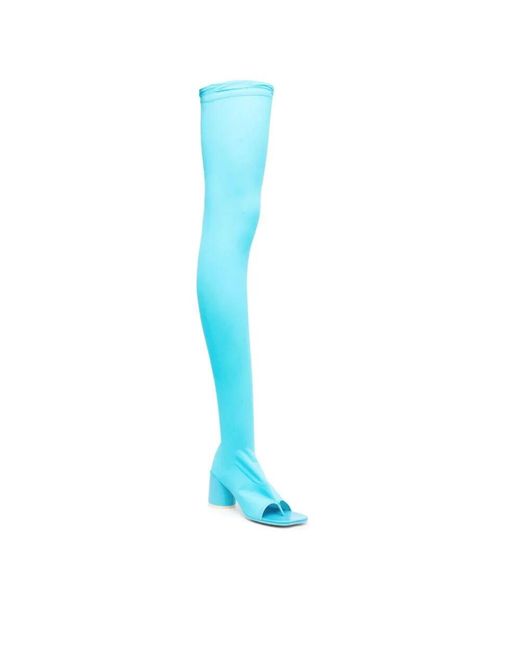 MM6 by Maison Martin Margiela Blue Over-Knee Boots