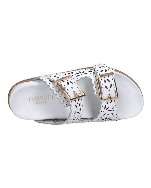 Twinset White Sliders