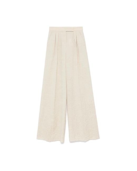 Max Mara Wide Trousers in het Natural
