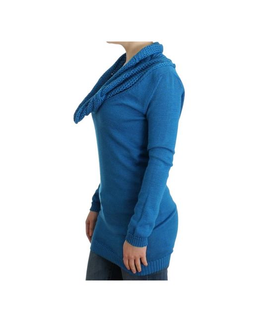 CoSTUME NATIONAL Blue Knitted Dresses