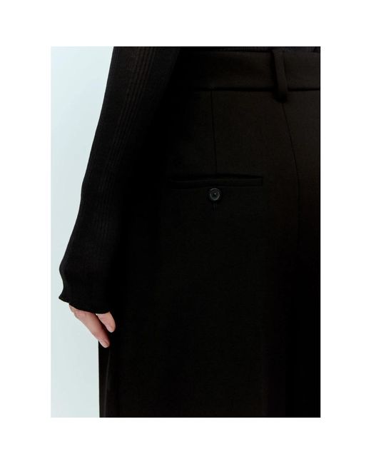 Trousers > wide trousers Khaite en coloris Black