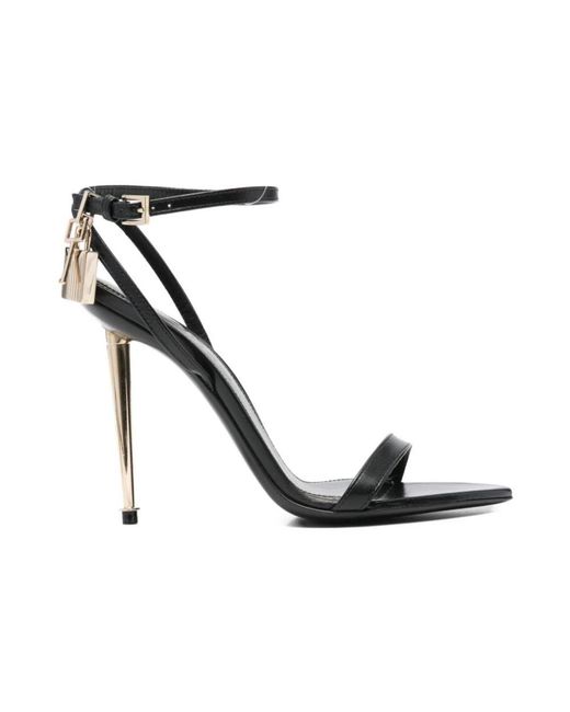 Tom Ford Black High Heel Sandals
