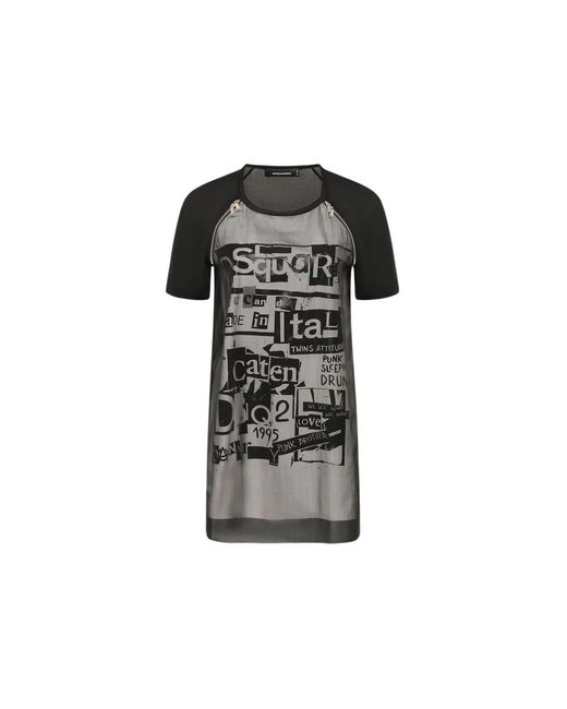 Mini Vestido impreso DSquared² de color Black