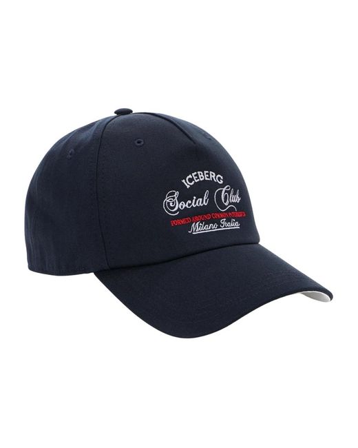 Iceberg Accessoires ,Blauw ,Katoen Baseball Cap in het Blue voor heren