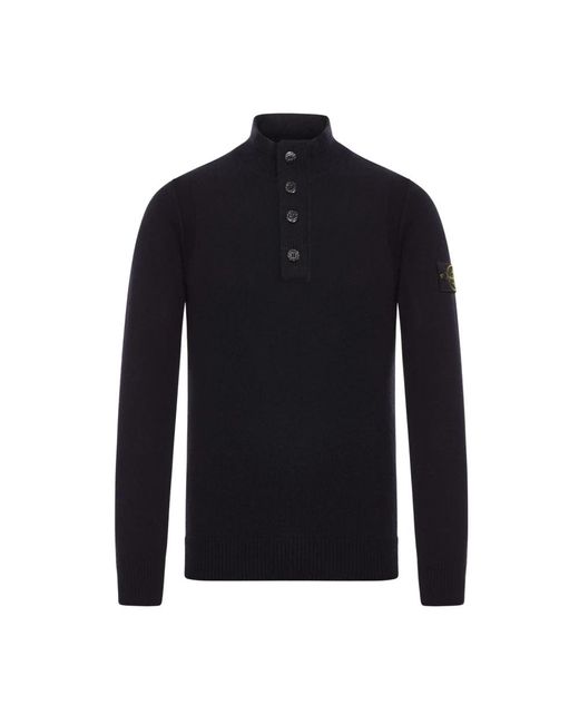 Stone Island Blue Turtlenecks for men