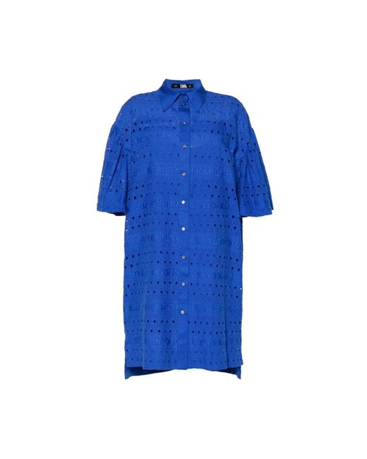Dresses > day dresses > shirt dresses Karl Lagerfeld en coloris Blue