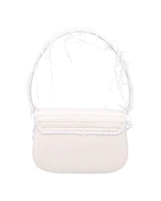 Borsa bianca con effetto distrutto di DIESEL in White