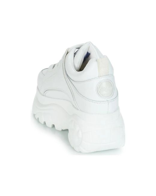 Buffalo Corin - Lage Sneakers Met Plateauzool in het White